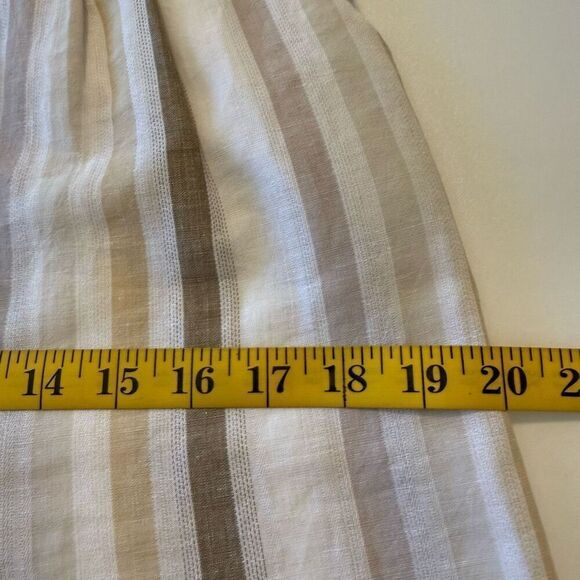 Greylin Lenox Ivory, Flax and Gray Linen Blend Wide Leg Jumpsuit Size S Coastal - Picture 14 of 16